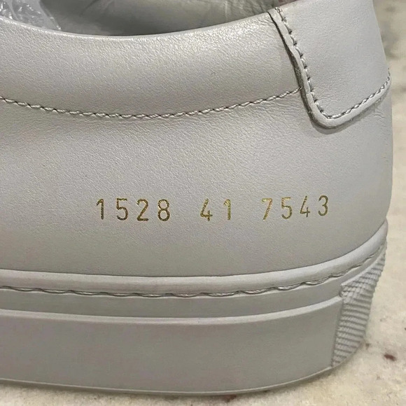 COMMON PROJECTS Men’s EU 41 US 8 Original Achilles Leather Sneakers Gray‎ - Picture 7 of 16